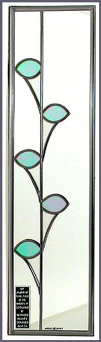 Minimalist Mirror Simple Stem in Iridescent Blue