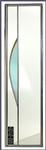 Minimalist Mirror Simple Reed in Iridescent Blue